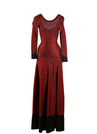 Robe à manches longues Jungle - Noir & Rouge