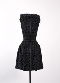 Sleeveless knitted Iris dress - Black & Night