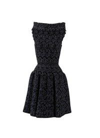 Sleeveless knitted Iris dress - Black & Night