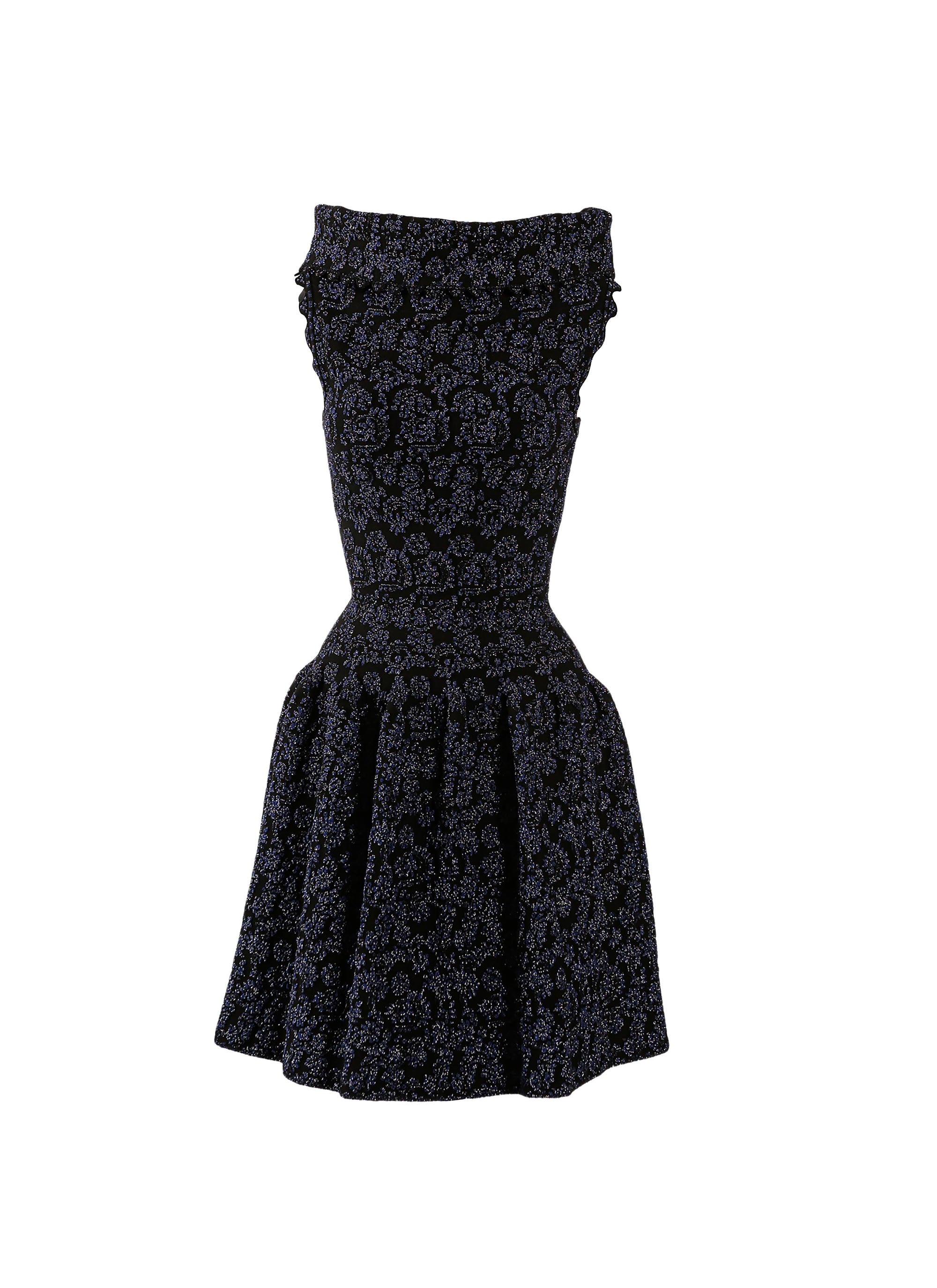 Sleeveless knitted Iris dress - Black & Night