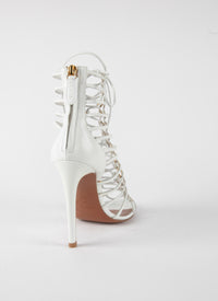 Sandales à bout ouvert Soft en cuir - Blanc