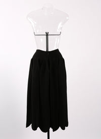 Mermaid maxi skirt - Black