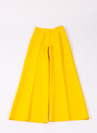 Mermaid wide-leg trousers - Amber