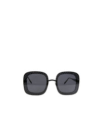 Lunettes de soleil oversize carrées - Gris & Noir