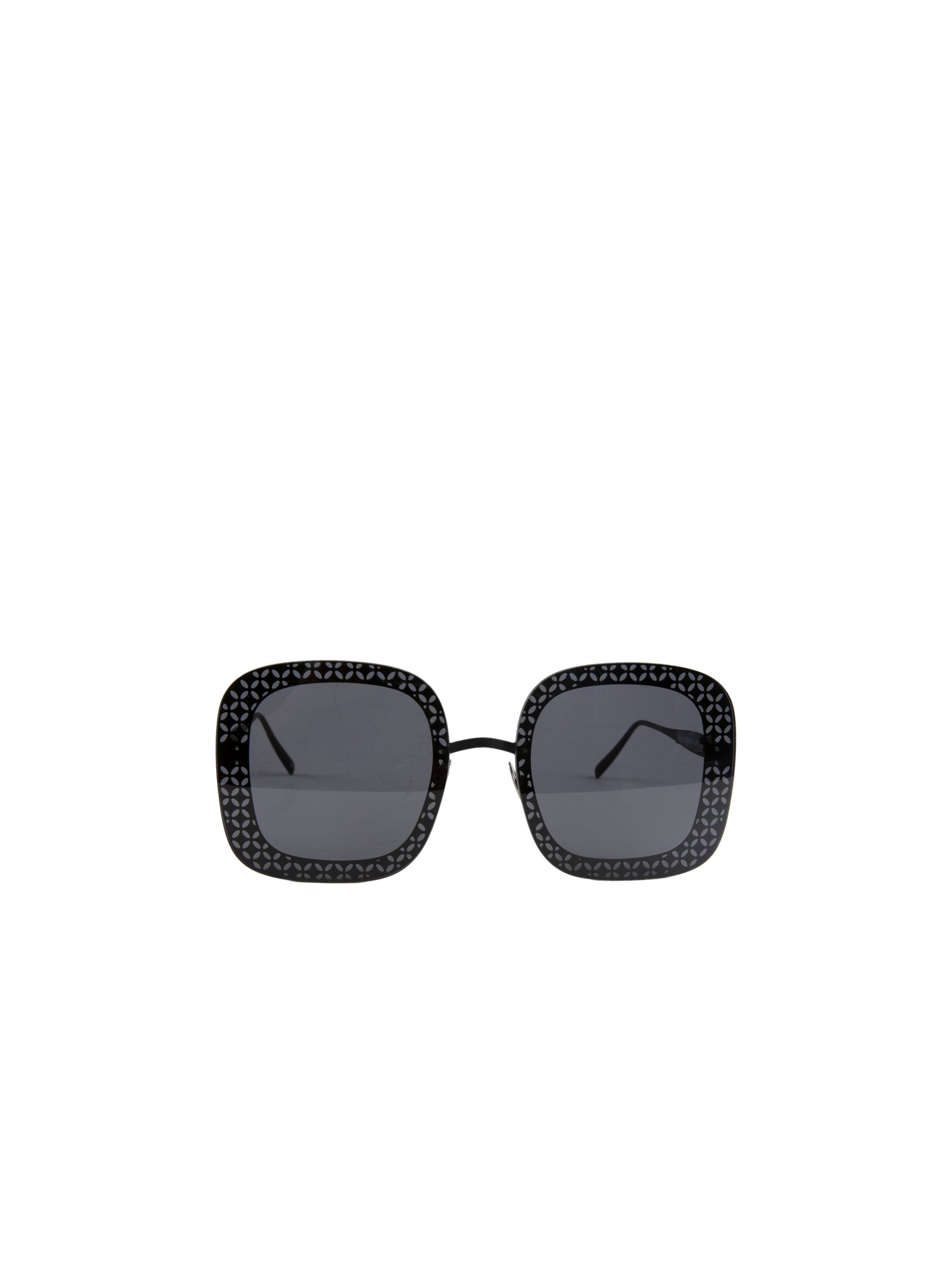 Lunettes de soleil oversize carrées - Gris & Noir