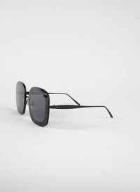Lunettes de soleil oversize carrées - Gris & Noir