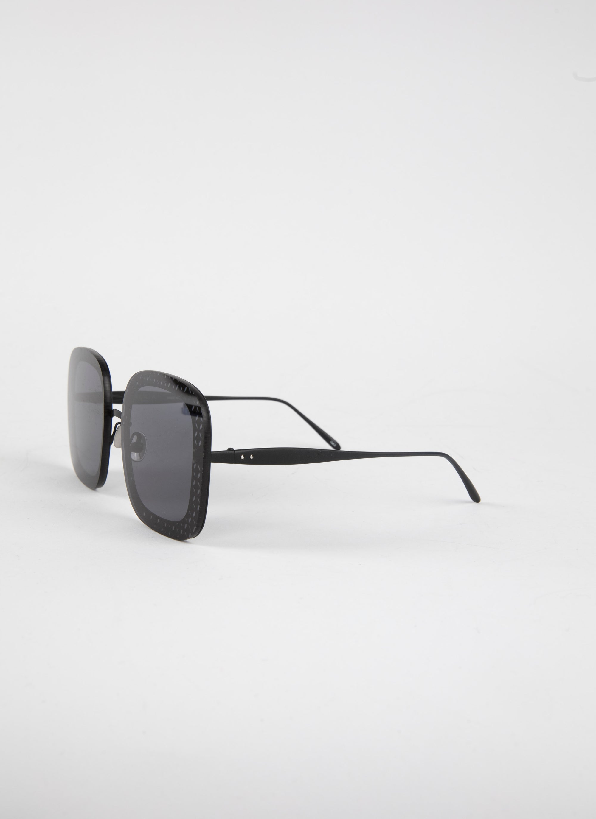 Lunettes de soleil oversize carrées - Gris & Noir