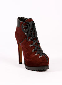 Platform boots in velvet - Blackcurrant