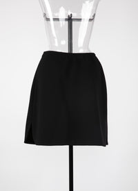 Jupe Grace en laine - Noir