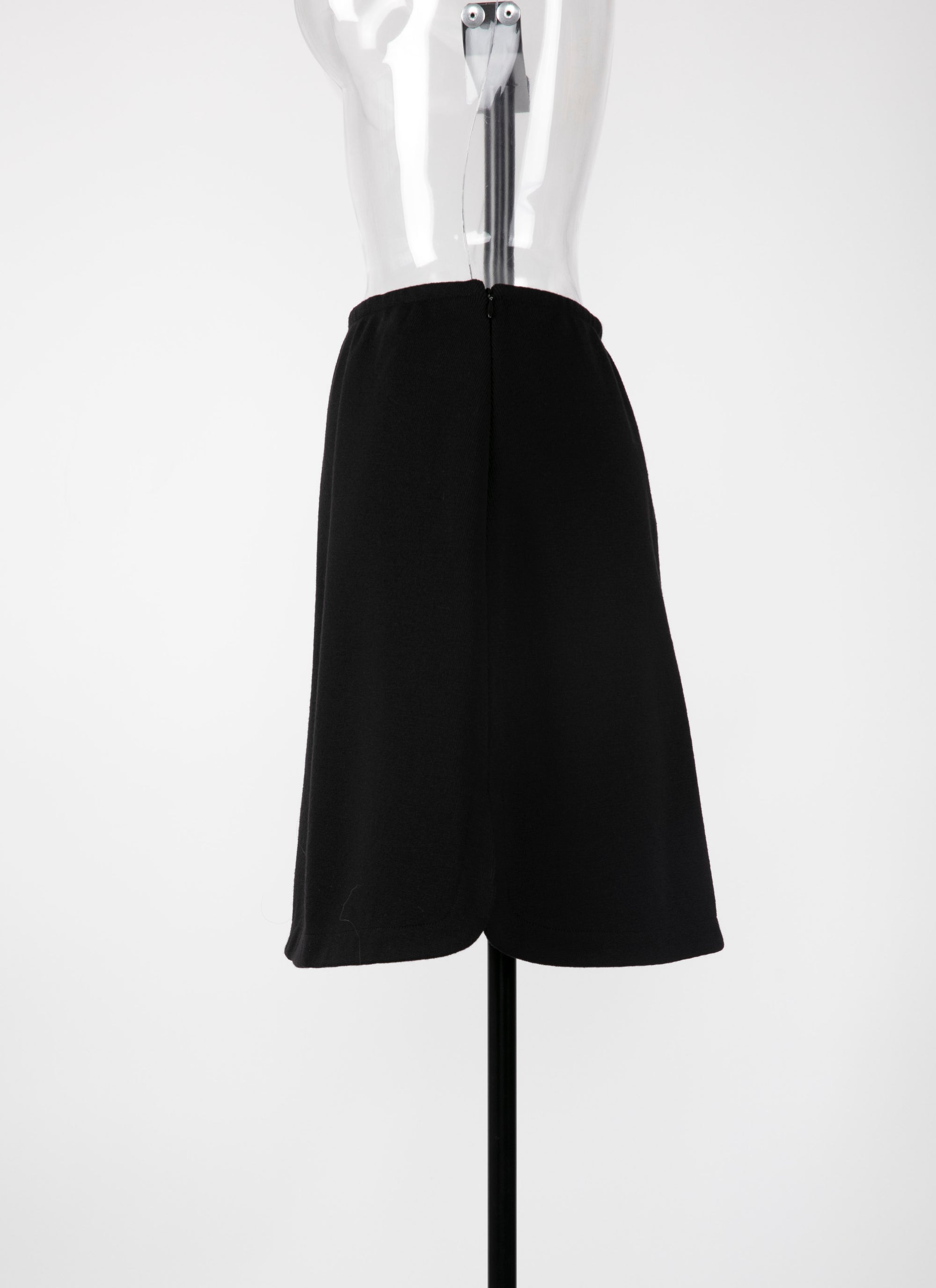 Jupe Grace en laine - Noir