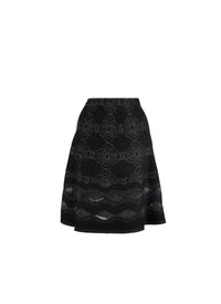 Jupe Babylone en laine - Noir