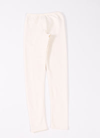 Legging Stretch en laine - Blanc Nacré