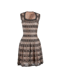 Robe sans manches Taranto en maille - Noir & Chair
