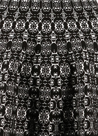 Alhambra knitted long sleeve dress - Black & White