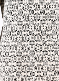 Alhambra long sleeve dress - White & Black