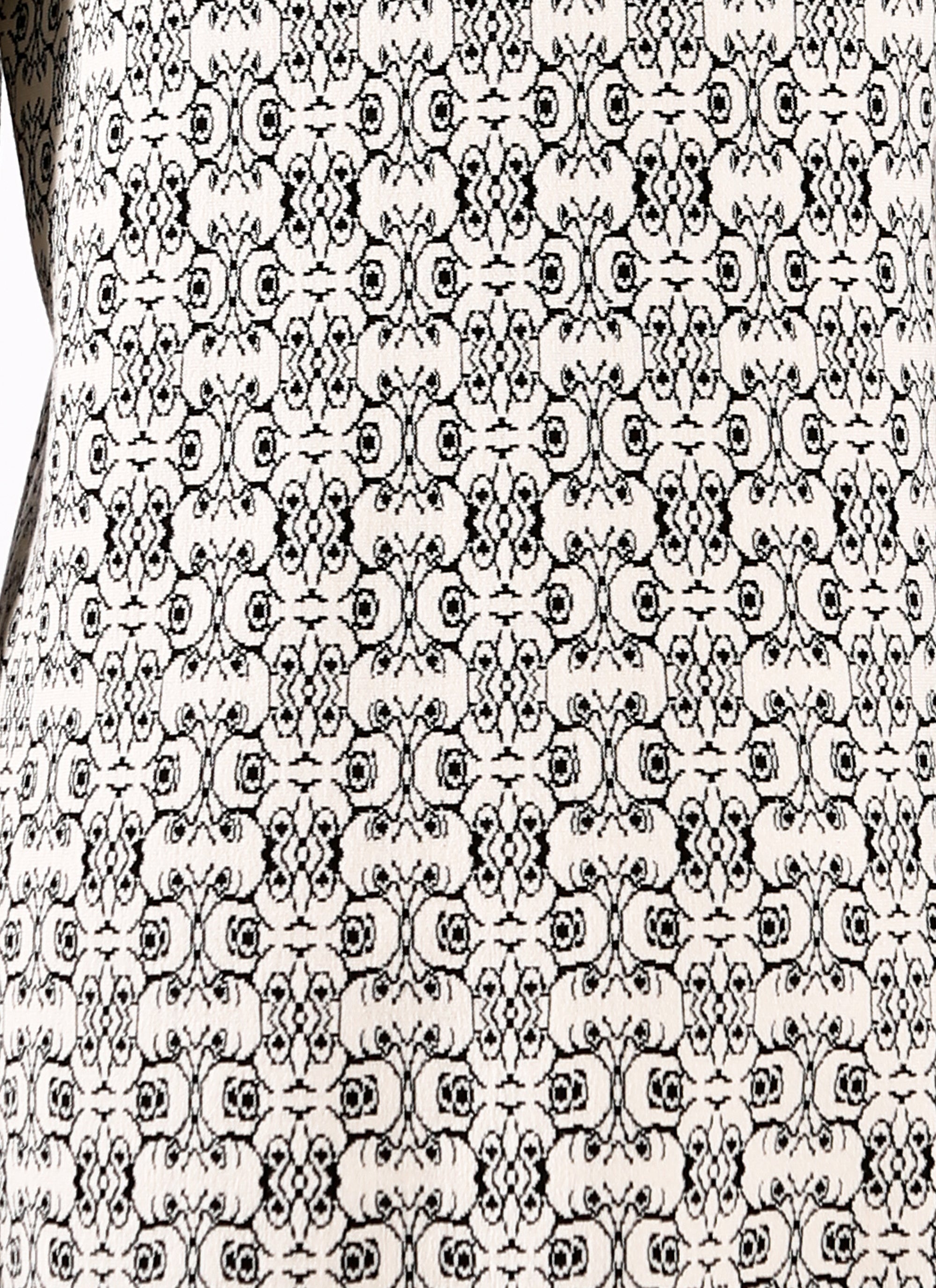 Alhambra long sleeve dress - White & Black