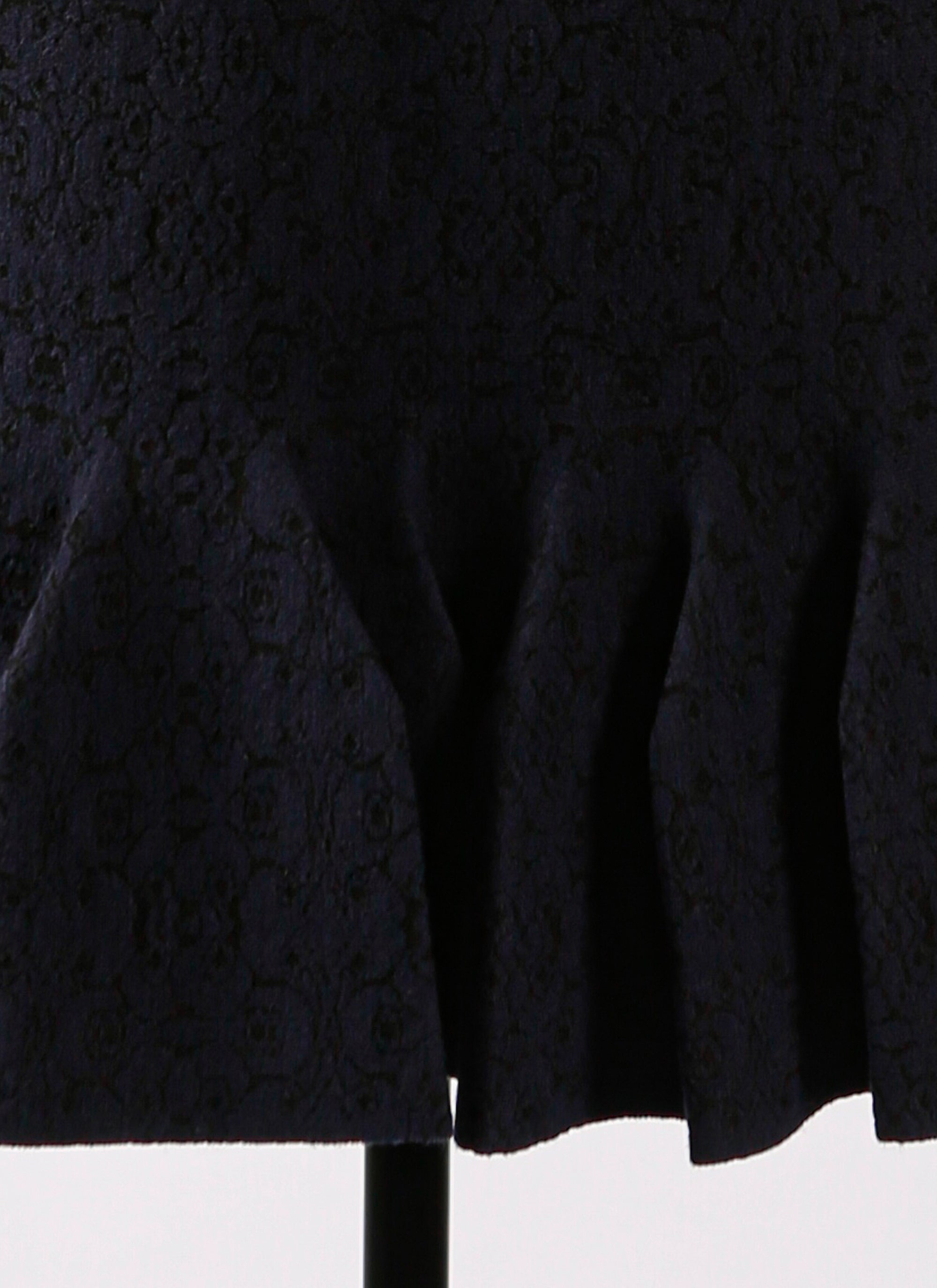 Alhambra knitted long sleeve dress - Blue & Black