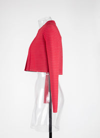 Regence mini long sleeve cardigan - Red