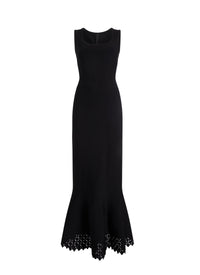 Sleeveless diamond dress - Black