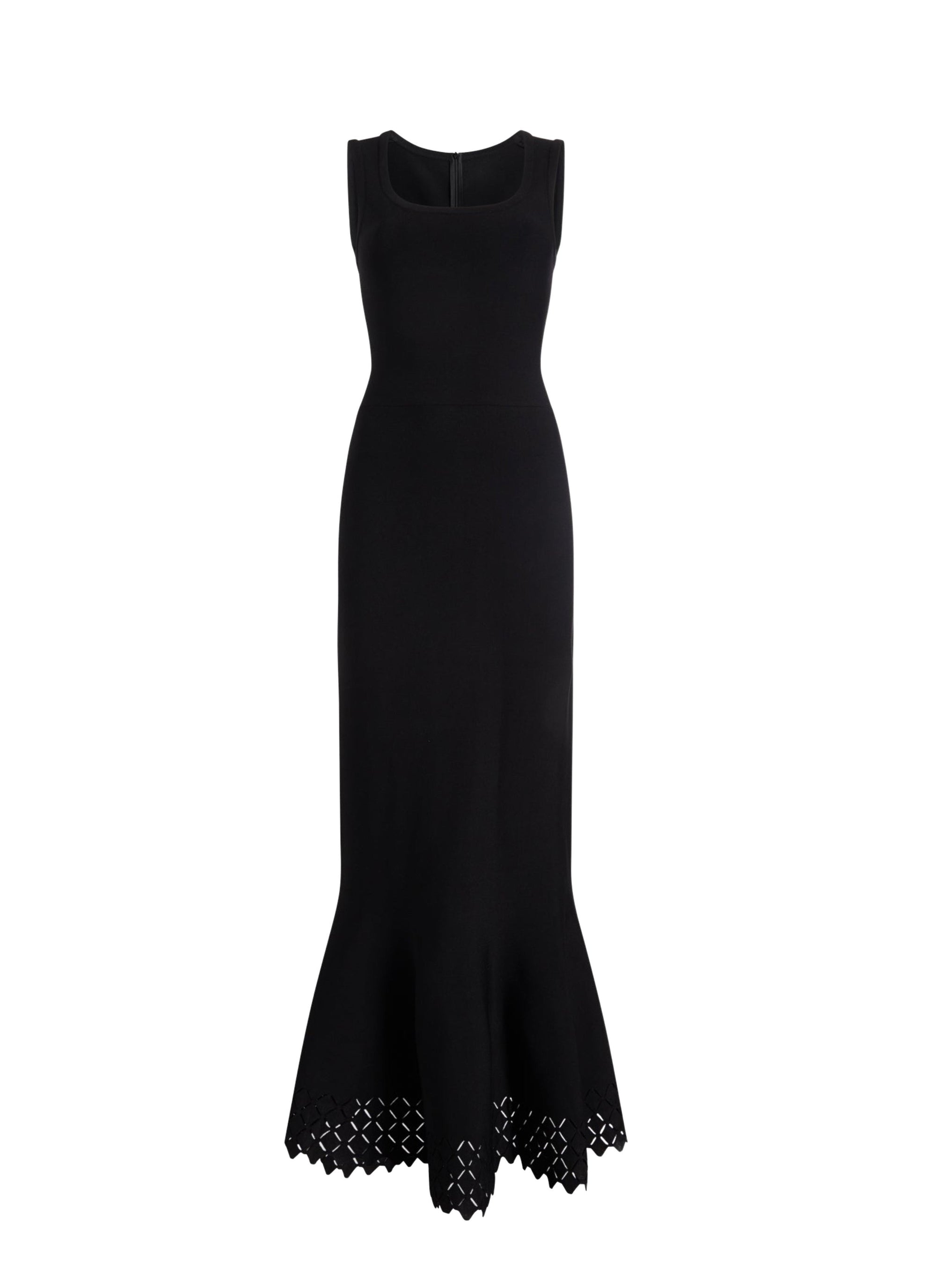 Sleeveless diamond dress - Black