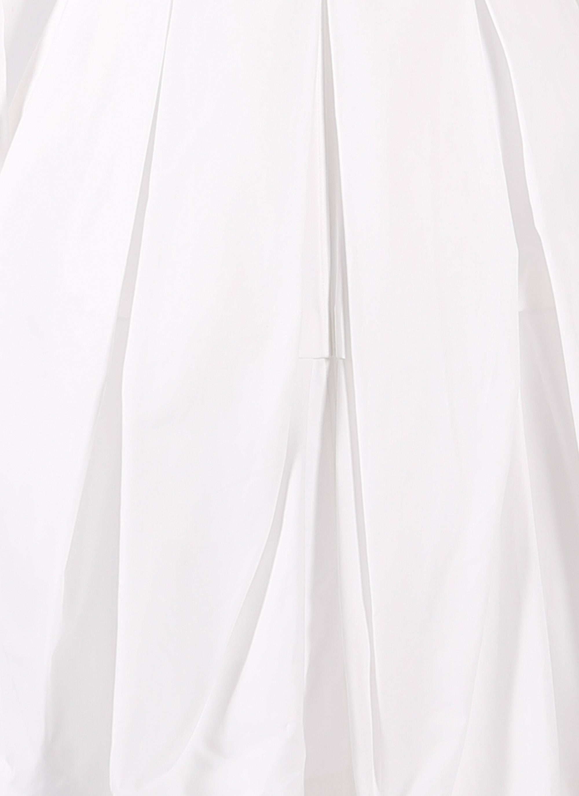 Robe chemise courte en popeline japonaise - Blanc