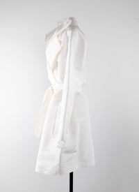 Trench en soie - Blanc