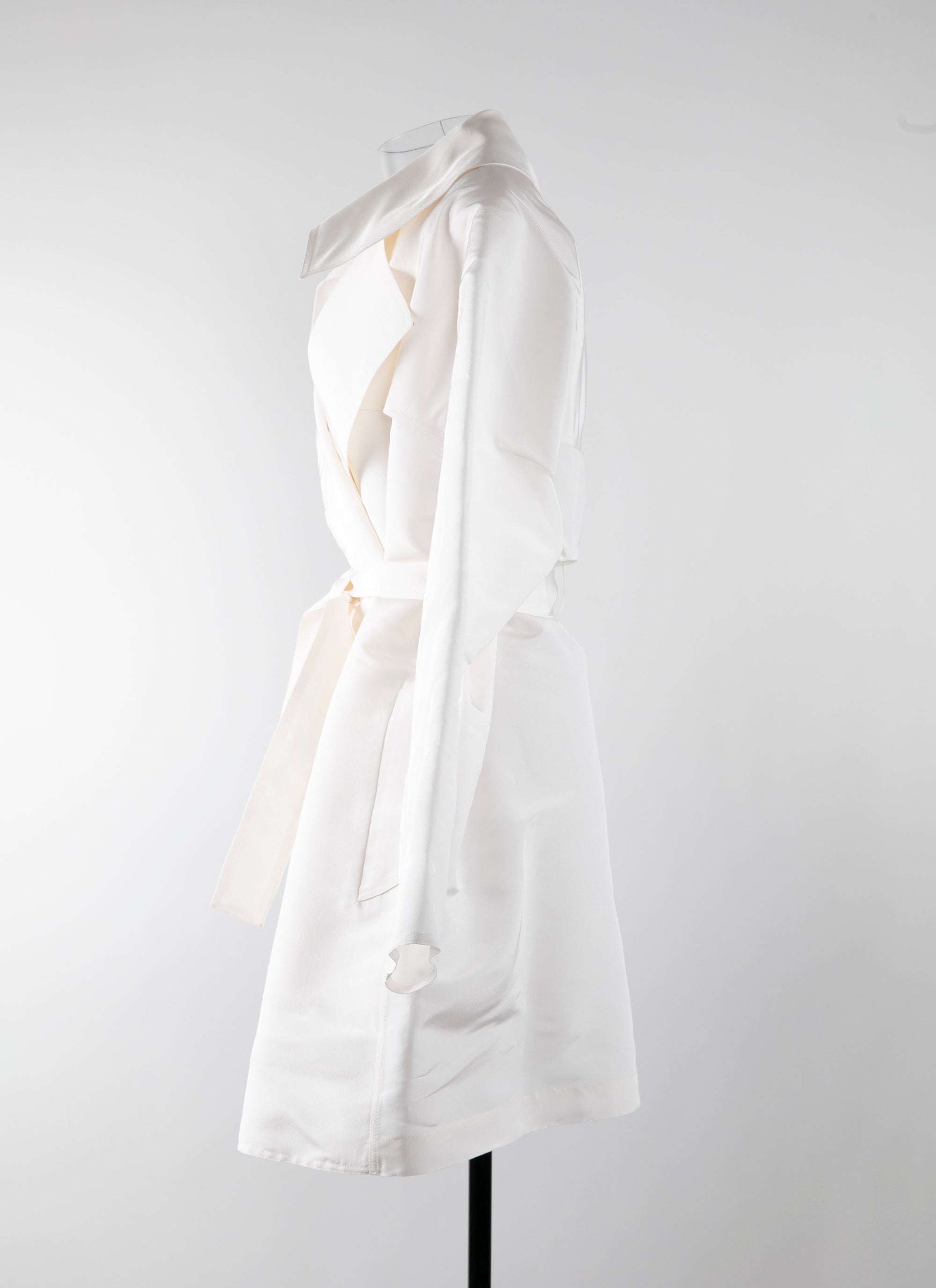 Trench en soie - Blanc