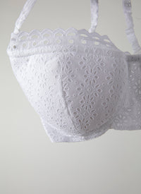 Soutien-gorge brodé - Blanc
