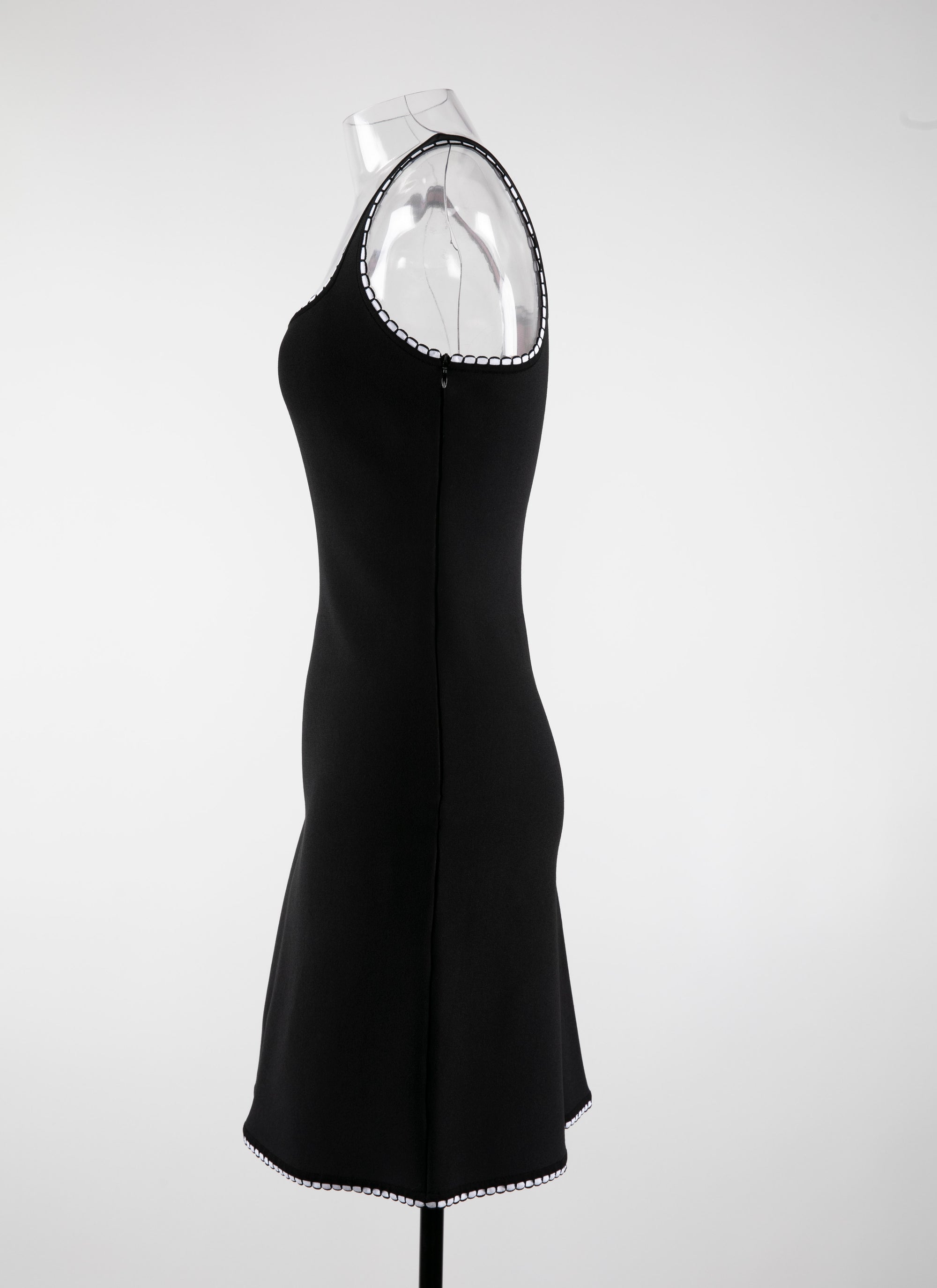 Mon Coeur knitted sleeveless short dress - Black & Red