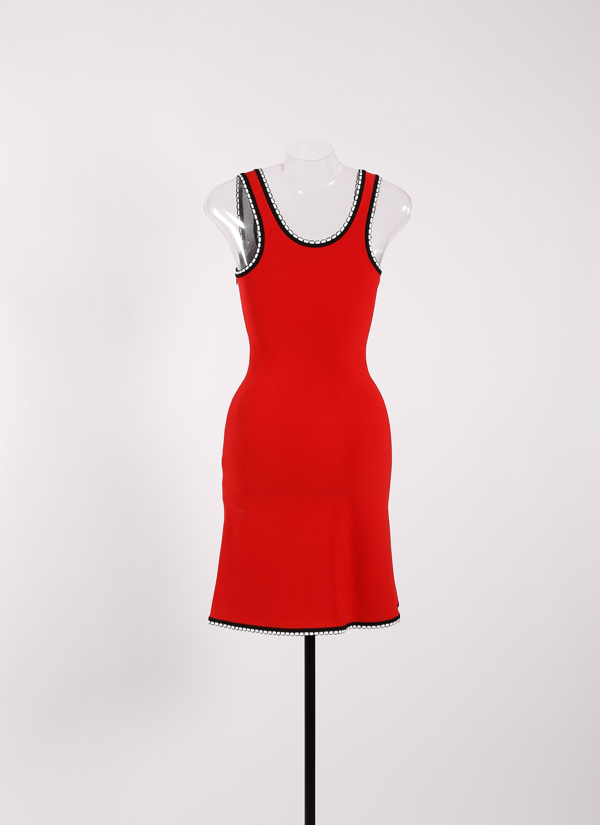 Robe sans manches Mon Cœur en maille - Rouge & Noir