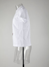 T-shirt Mon cœur - Blanc & Rouge