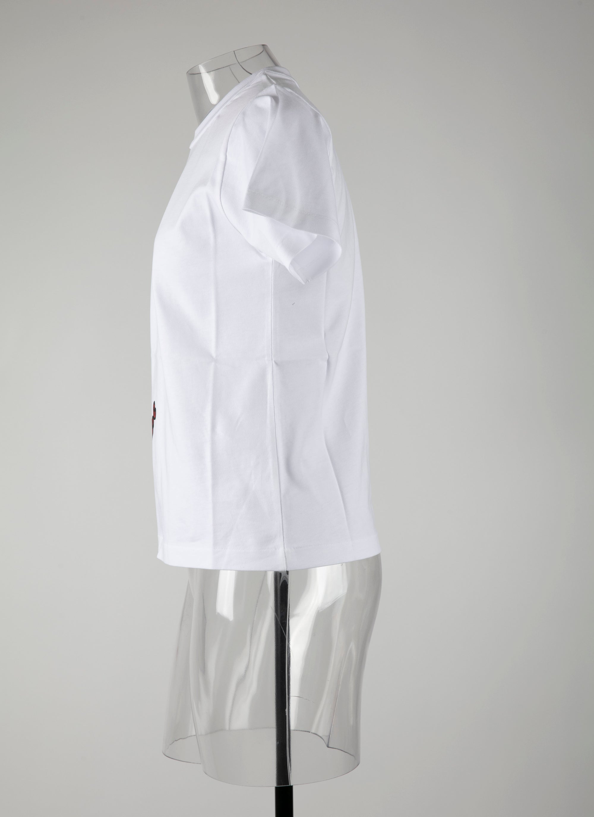 T-shirt Mon cœur - Blanc & Rouge
