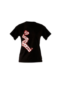 T-shirt Mon cœur - Noir & Rouge