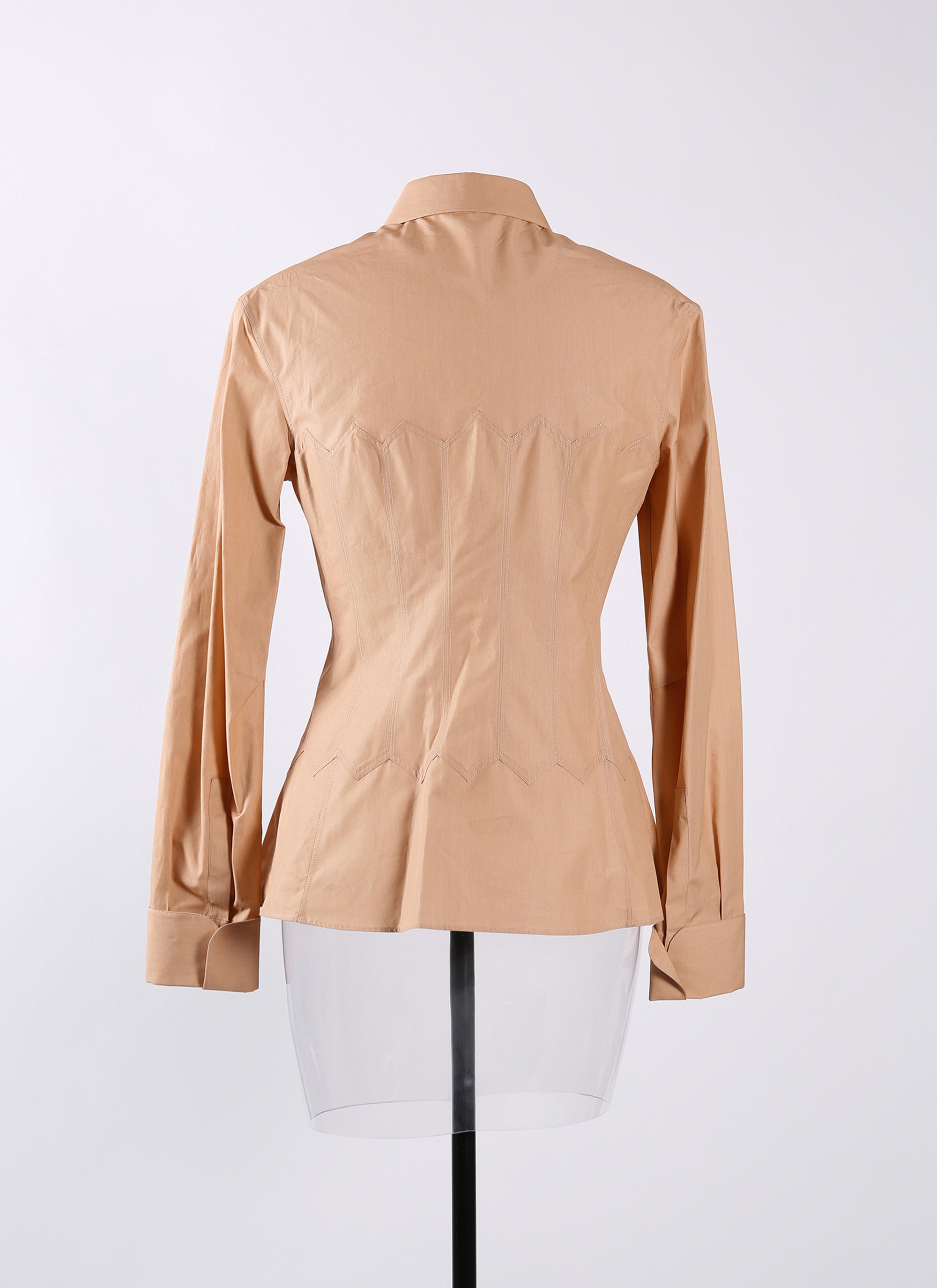 Chemise en popeline japonaise - Nude