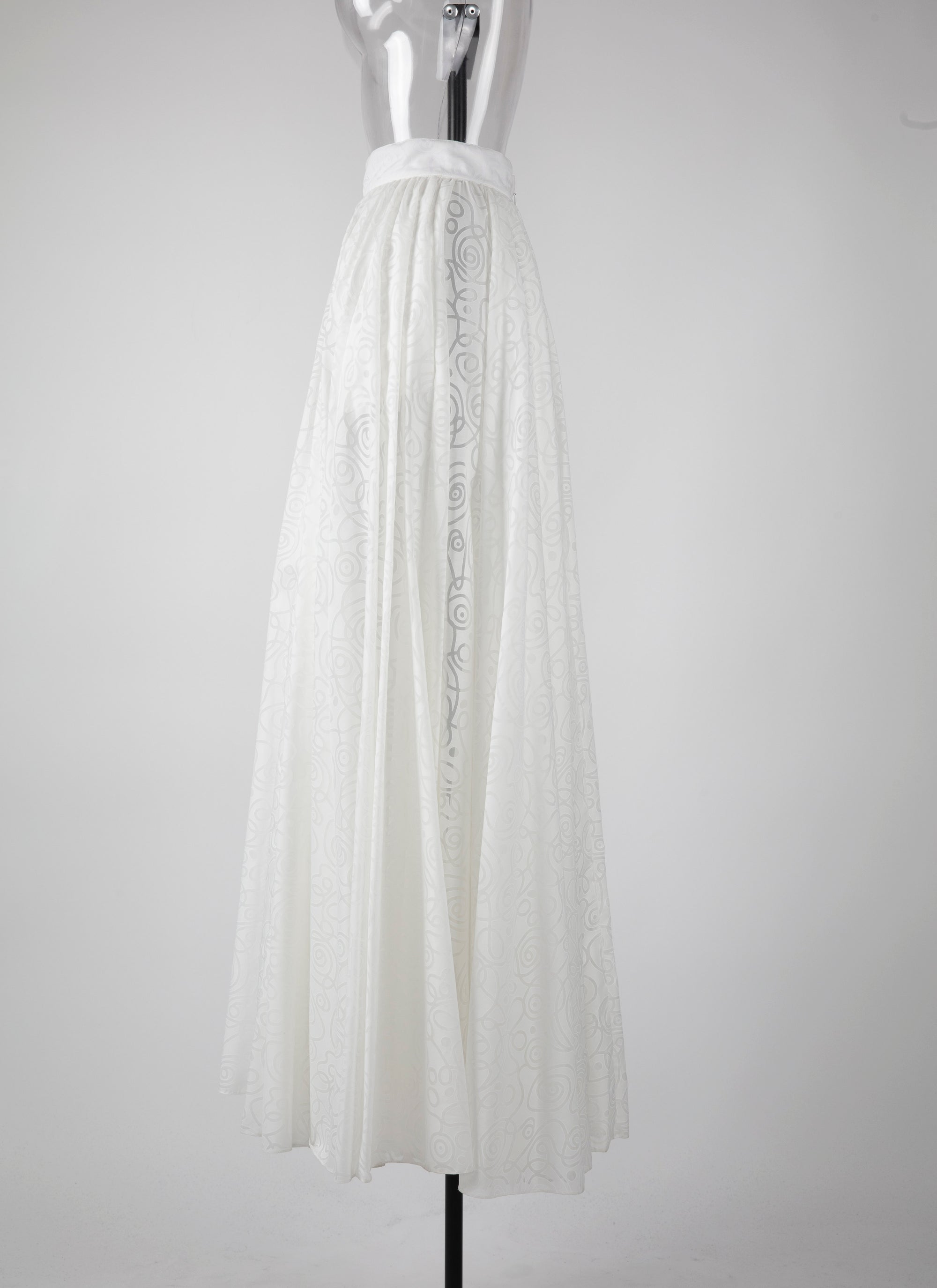 Spiral skirt - White
