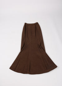 Jupe en rafia - Chocolat