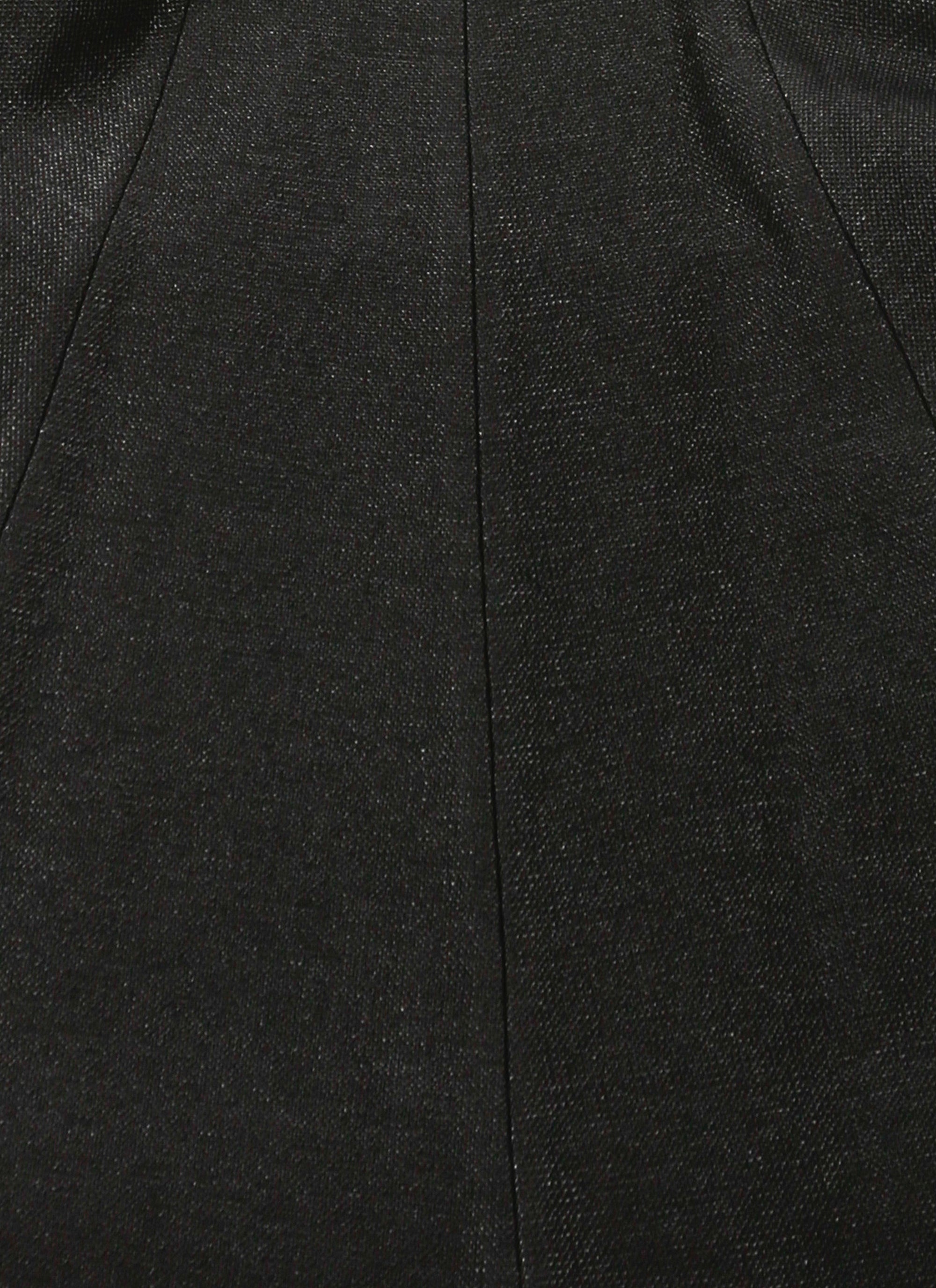 Long skirt in rafia - Black