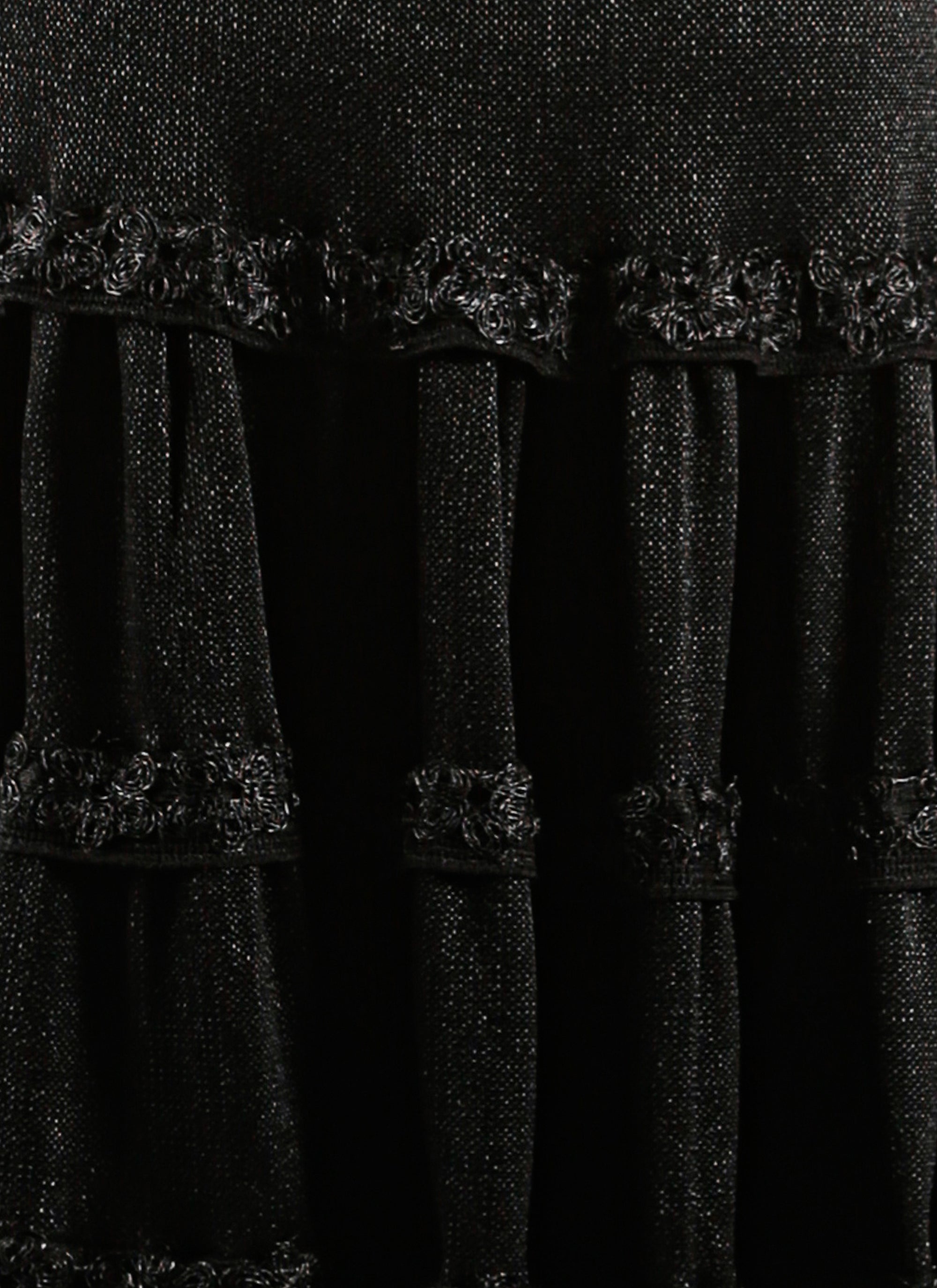 Jupe à fleurs - Noir