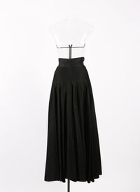 Raffia zip skirt - Black