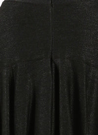 Raffia zip skirt - Black