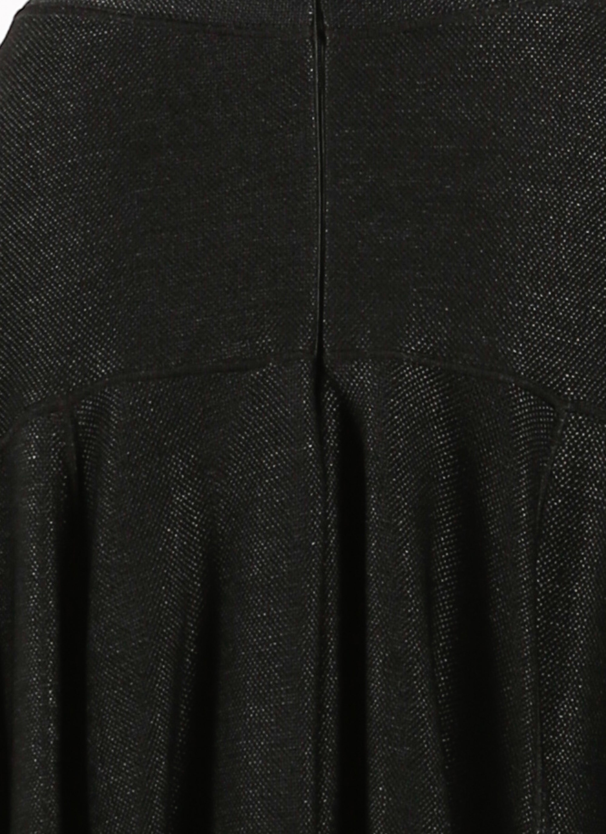 Raffia zip skirt - Black