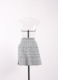 Labyrinth skirt - White & Black