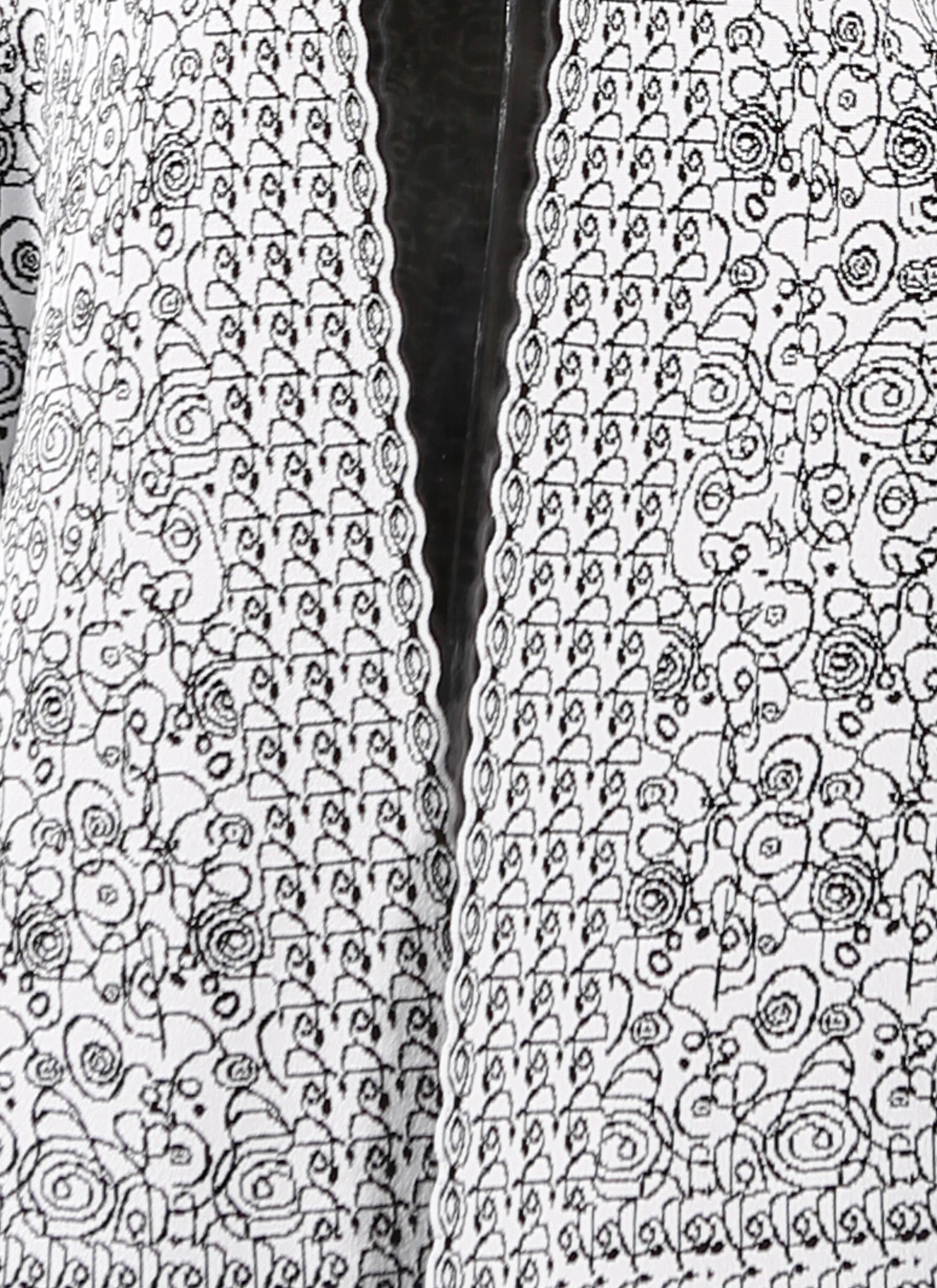 Labyrinth skirt - White & Black