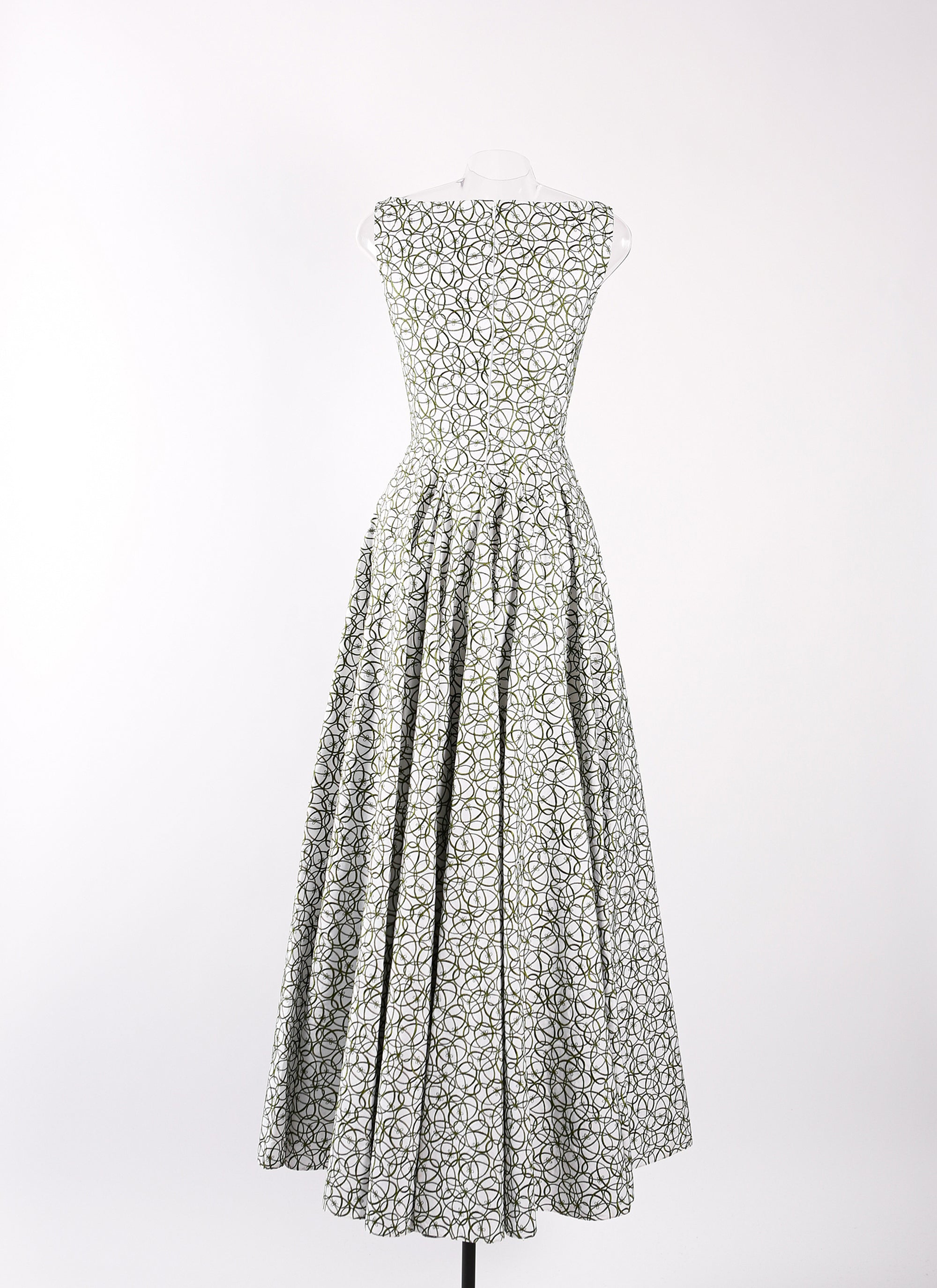 Robe sans manches Dédale - Blanc & Vert