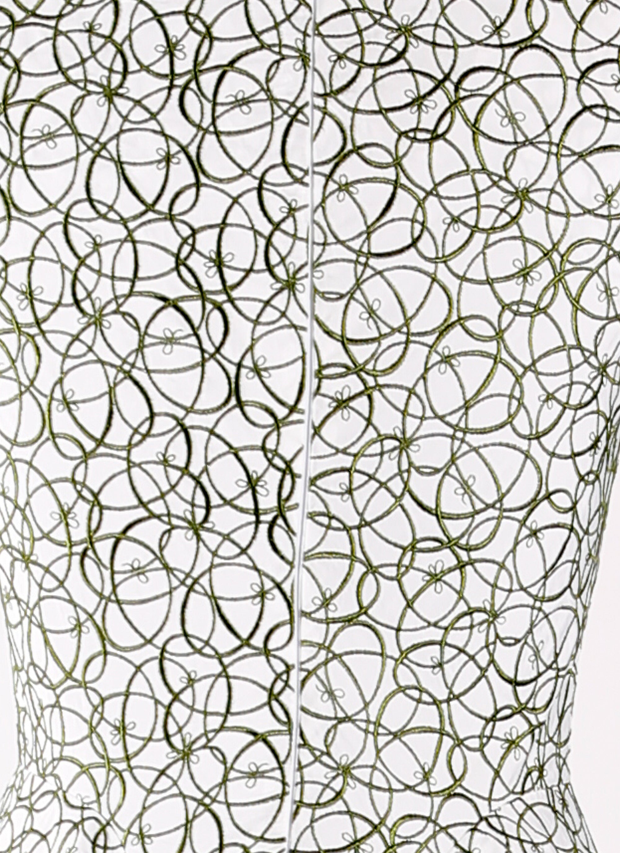 Robe sans manches Dédale - Blanc & Vert
