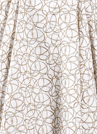 Robe sans manches Dédale - Blanc & Or