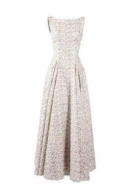 Robe sans manches Dédale - Blanc & Or