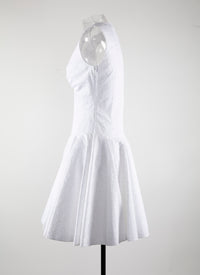 Daedalus sleeveless dress - White
