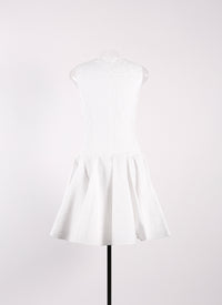 Daedalus sleeveless dress - White