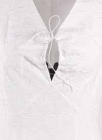 Daedalus sleeveless dress - White